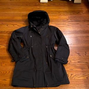 Theory parka with detachable lining